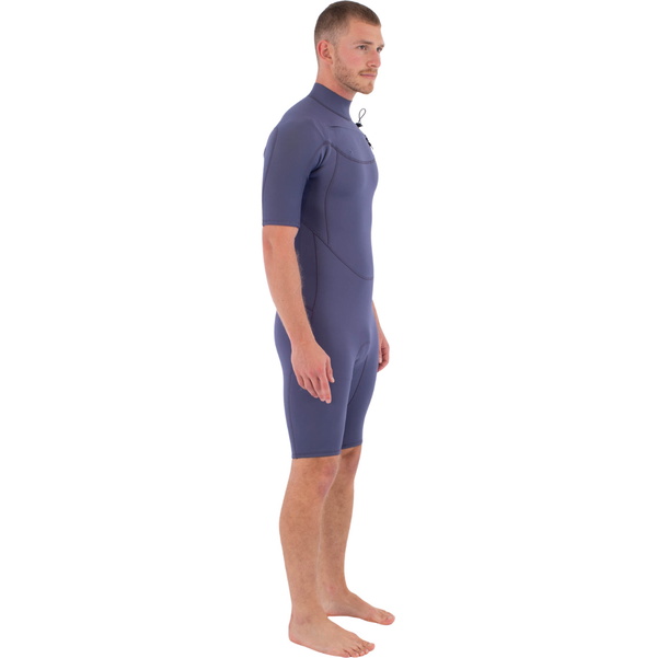 2026 Hurley Mens Air 2/2mm Chest Zip Shorty Wetsuit MSS0013252 - Destroyer